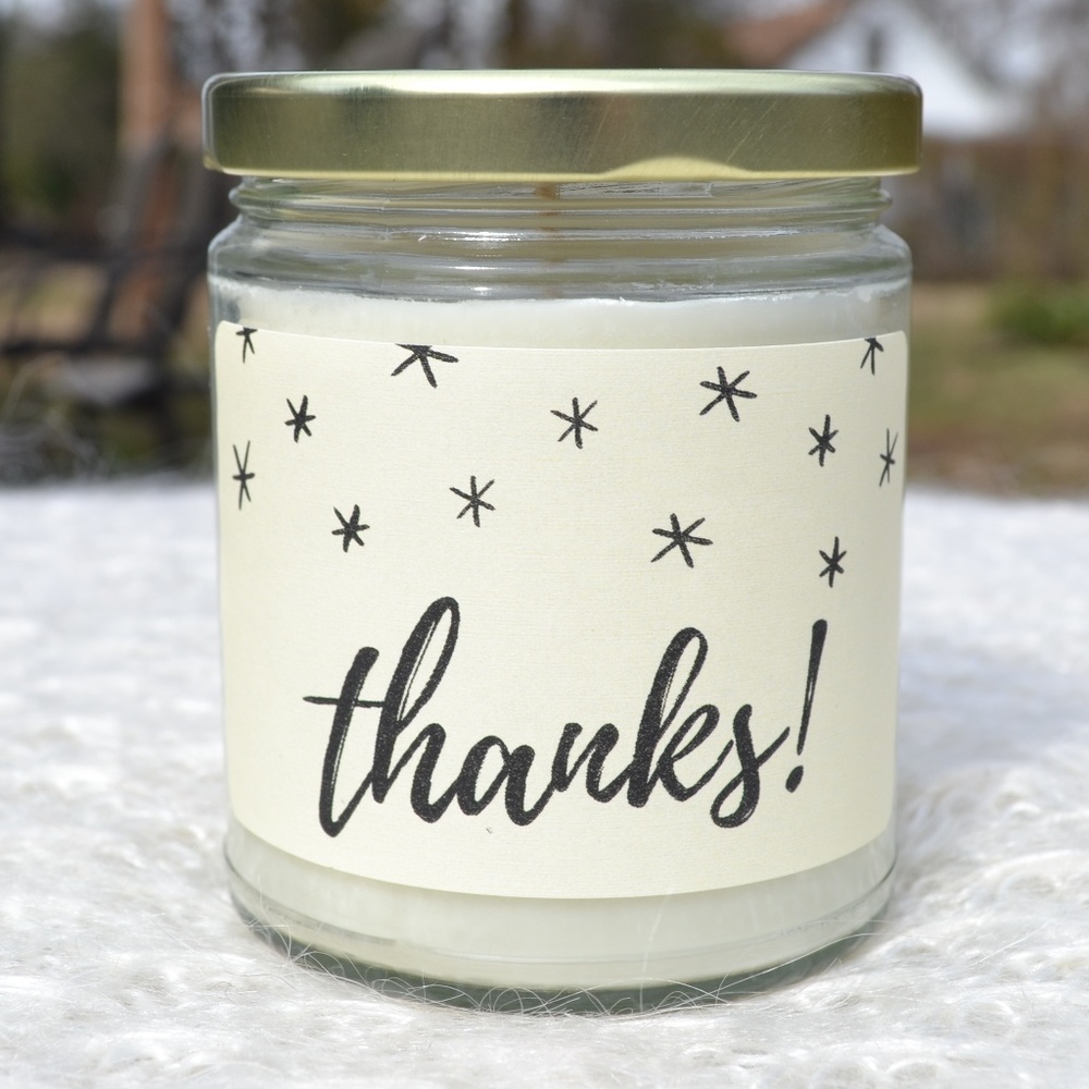 Thanks! Soy Wax Candle 8 oz